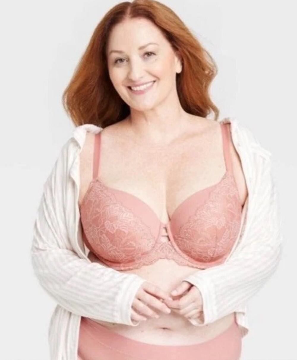 Auden Bra 40DD Lightly Lined Balconette Coverage Underwire Lace